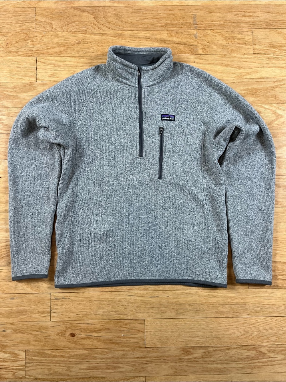 Patagonia Men's Better Sweater 1/4-Zip Fleece Pullover Stonewash Gray